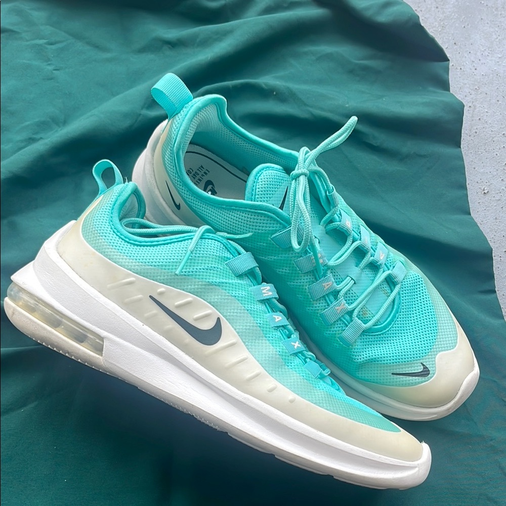 Nike Blue and White Sneakers with Air Max Design